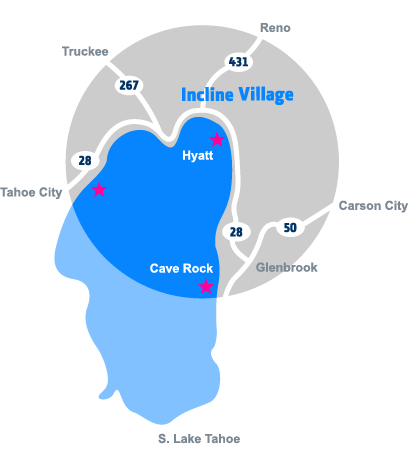 Sierra Fin Addicts Location Map